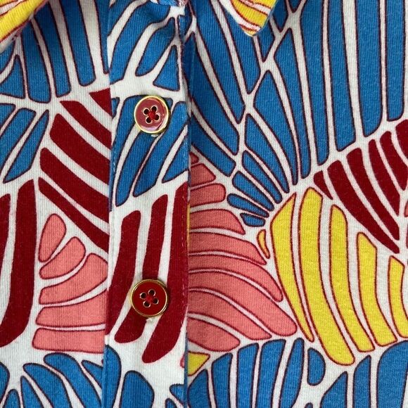J. McLaughlin Multi-Colored Palm Print Shirt Sz S - Picture 8 of 8